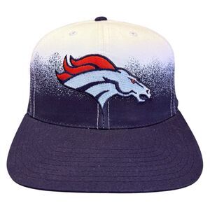 Vintage 90s Denver Broncos Annco SnapBack Hat Professional Model NFL Blue White